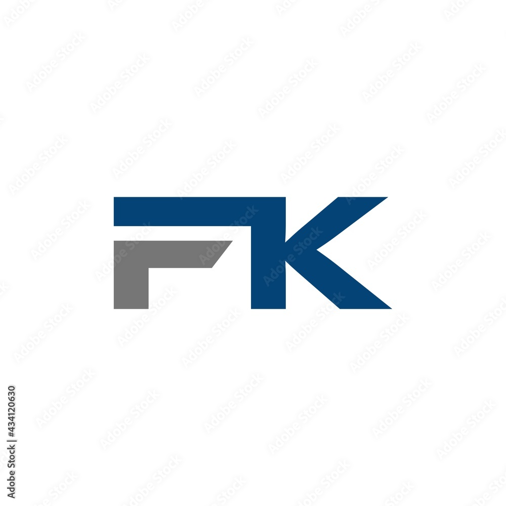 FK letter logo design vector FK letter logo design vector