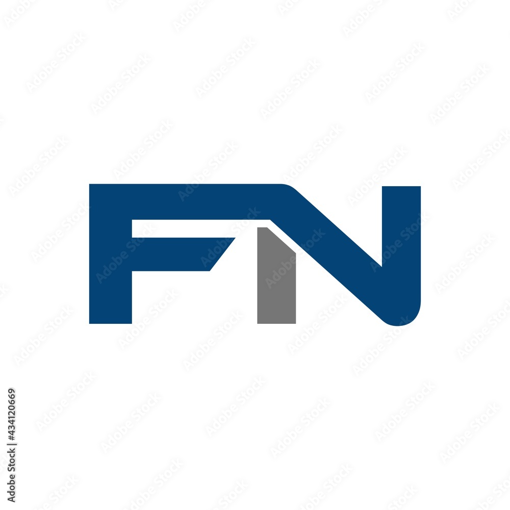 FN letter logo design vector FN letter logo design vector