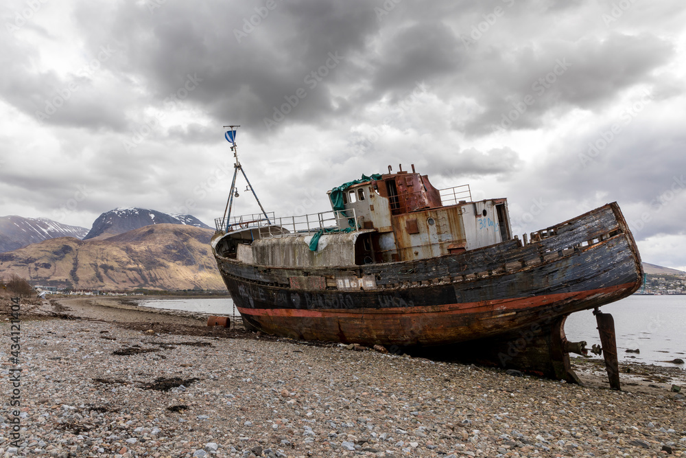 Ship wreck at Corpach Ship wreck at Corpach