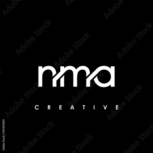 NMA Letter Initial Logo Design Template Vector Illustration 