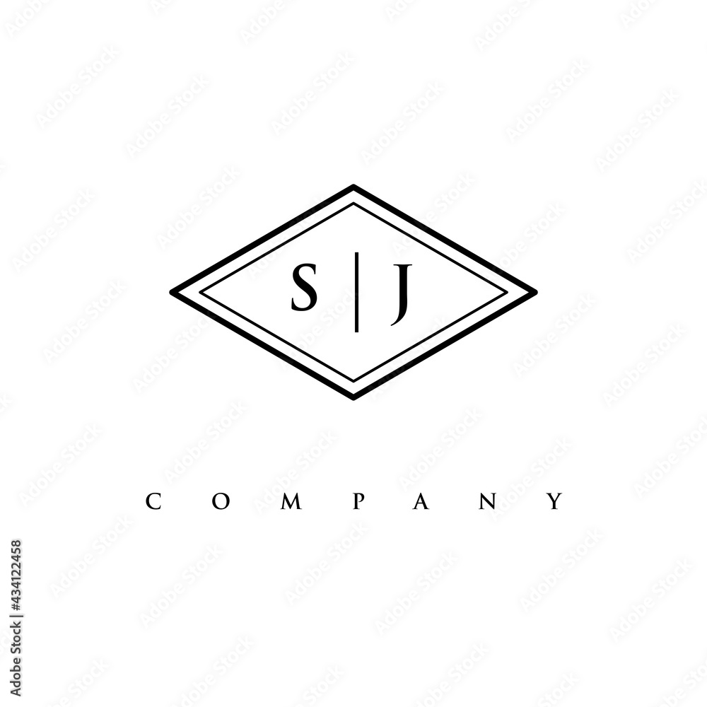 initial SJ logo design vector initial SJ logo design vector