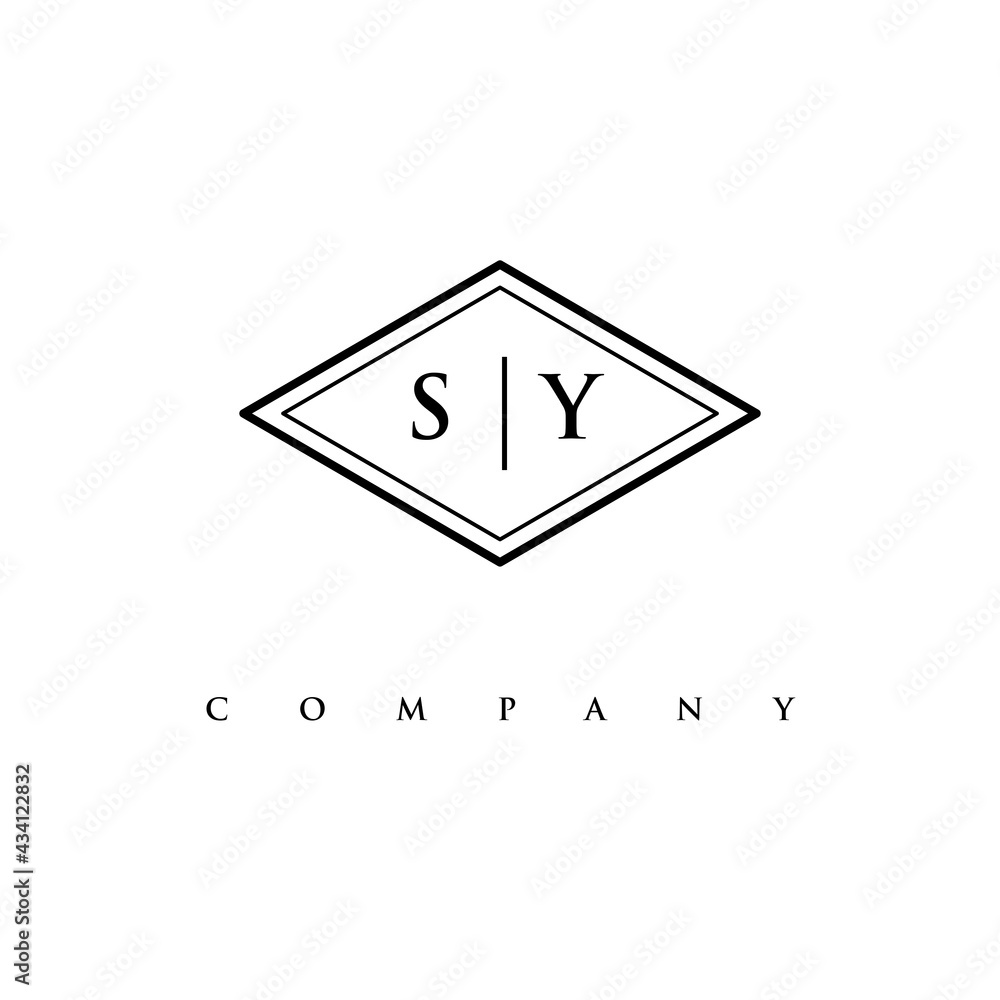 initial SY logo design vector initial SY logo design vector
