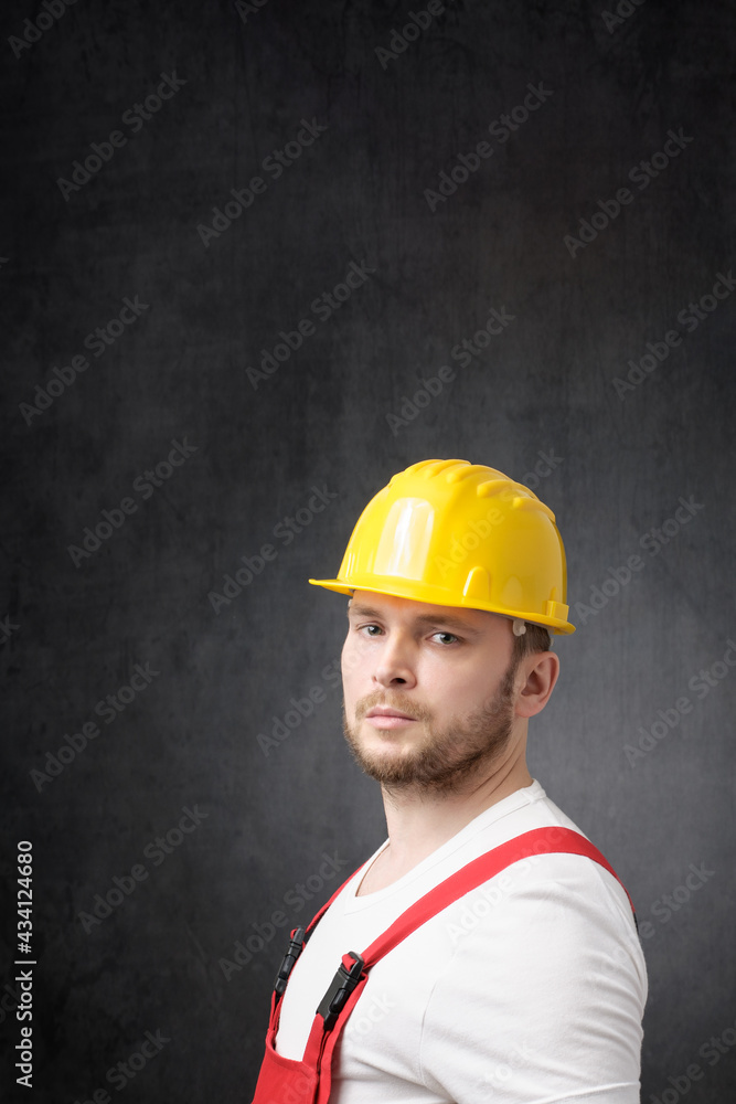 Disappointed construction worker