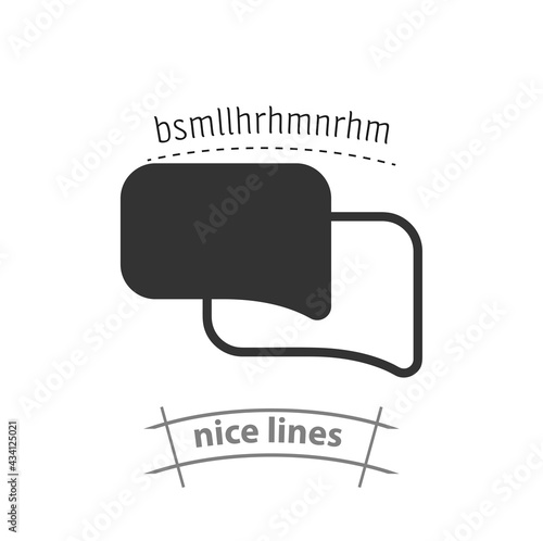 conversational bubble simple vector icon. dialog speech bubble isolated icon. chat icon