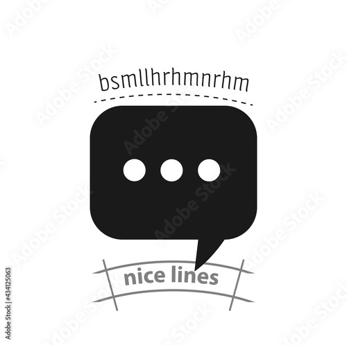 conversational bubble simple vector icon. dialog speech bubble isolated icon. chat icon