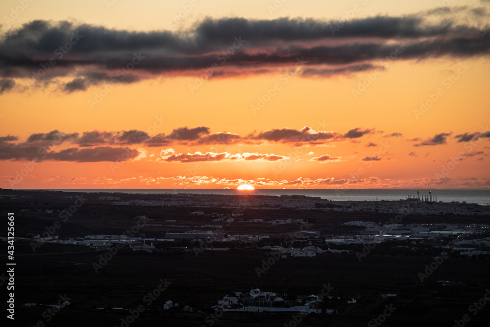 Sunrise over Arrecife, Lanzarote Sunrise over Arrecife, Lanzarote