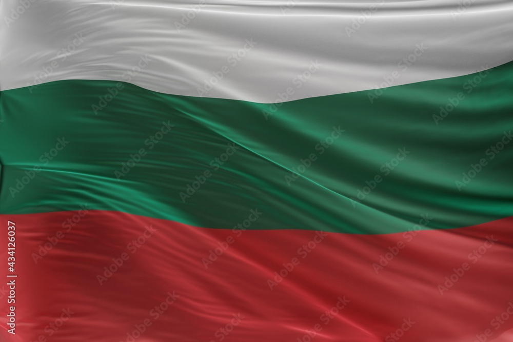 Abstract Bulgaria Flag 3D Render (3D Artwork)