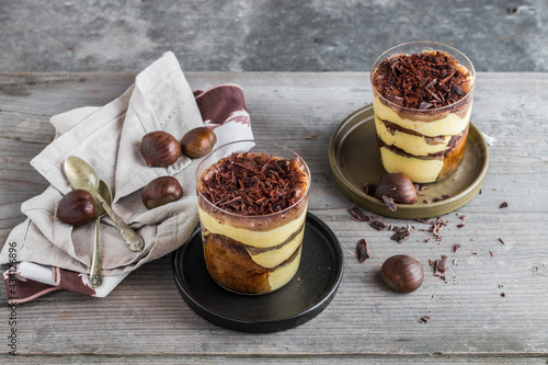 Tiramisù with chestnuts and chocolate (ph. Tiziana Molti) photo