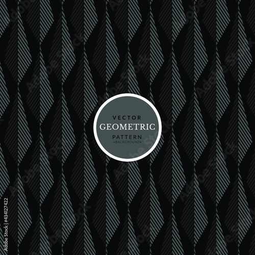 Abstract geometric seamless black background. Seamless geometric pattern. Abstract geometric arrowhead seamless pattern black background.