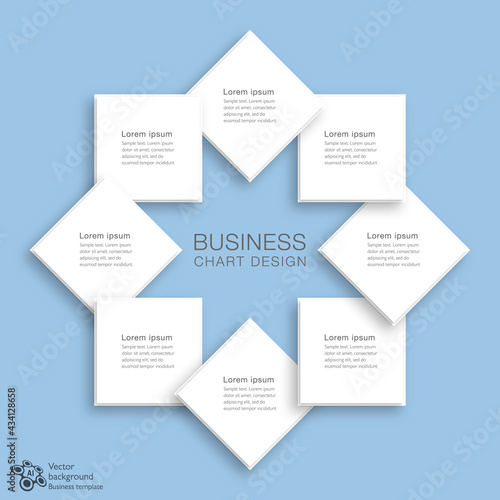 Business chart design. Vector graphics.	
