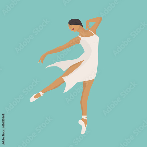 Balerina dancing, ballet dancer for balletclass