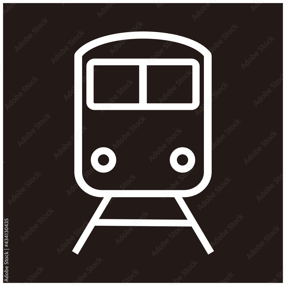 train icon vector with black background train icon vector with black background