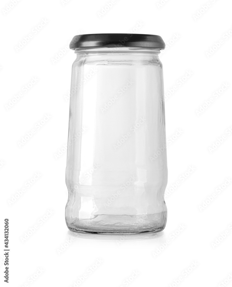 Jar glass isolated on white background Jar glass isolated on white background