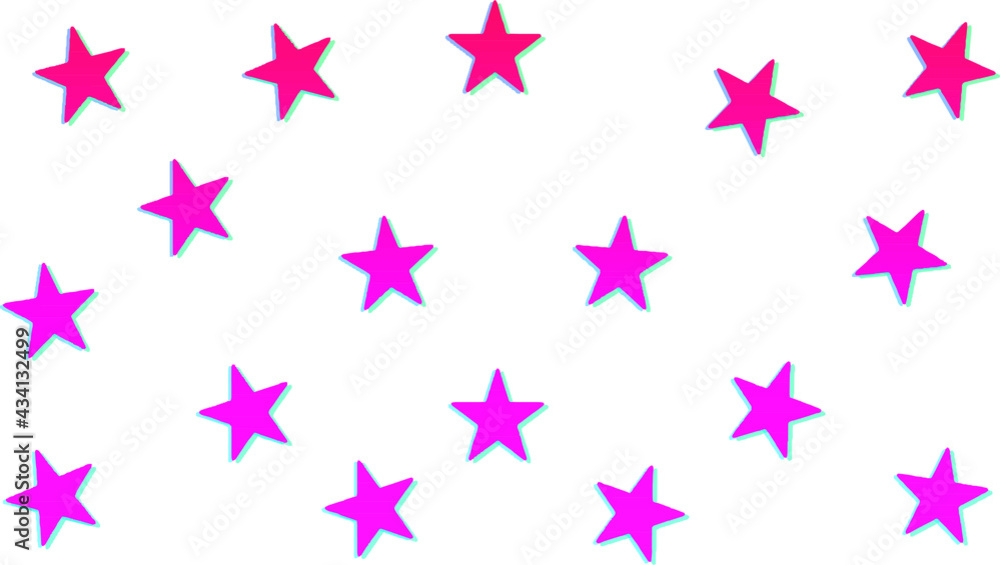 3D-like red star pattern 3D-like red star pattern