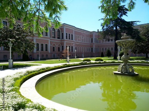 Park for a harem in Dolma Bahce castle Istanbul