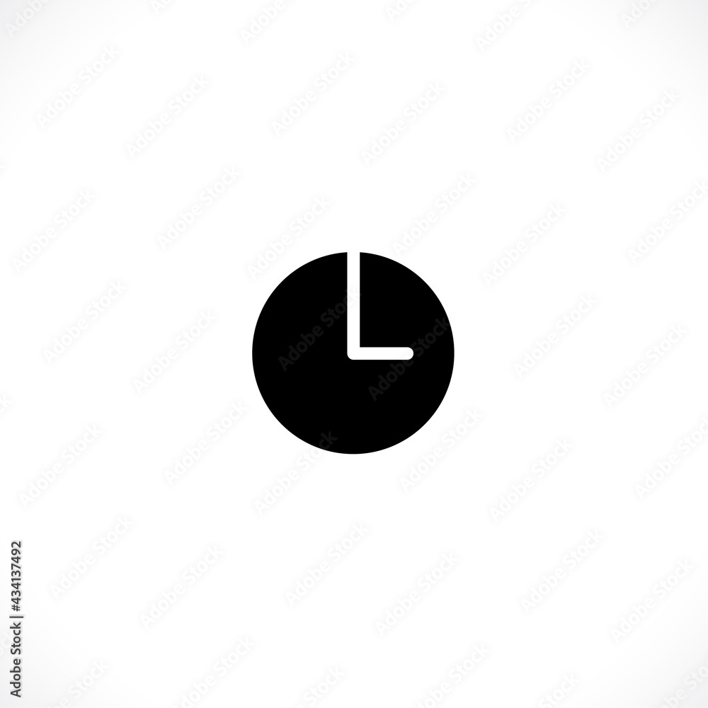 Clock icon. Clock Time symbol flat style. design web site icon, logo, app, UI. Illustration - Vector. EPS10. Clock icon. Clock Time symbol flat style. design web site icon, logo, app, UI. Illustration - Vector. EPS10.