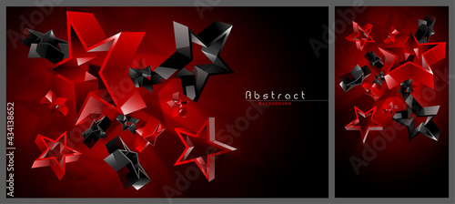Abstract background, star shape, vector illustration.
