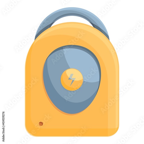 Ambulance defibrillator icon. Cartoon of Ambulance defibrillator vector icon for web design isolated on white background