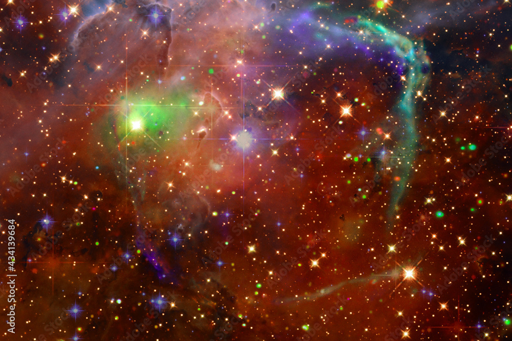 Fototapeta premium Galaxy, nebula and gas. The elements of this image furnished by NASA.
