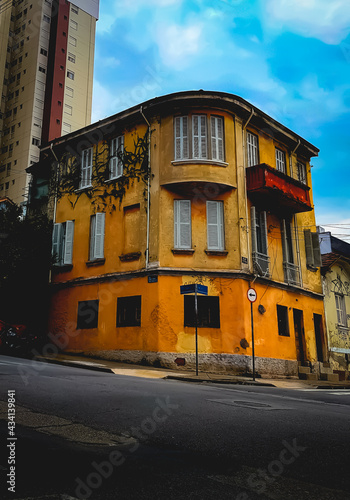 house, old, colors, landscape, concept, urban, photography, clouds, brazil