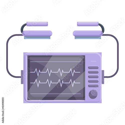 Portable defibrillator icon. Cartoon of Portable defibrillator vector icon for web design isolated on white background