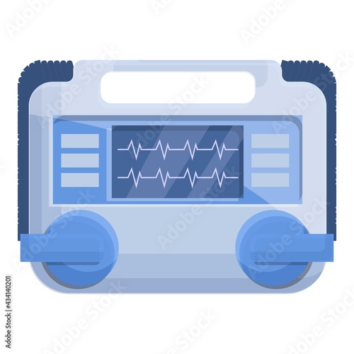 Care defibrillator icon. Cartoon of Care defibrillator vector icon for web design isolated on white background