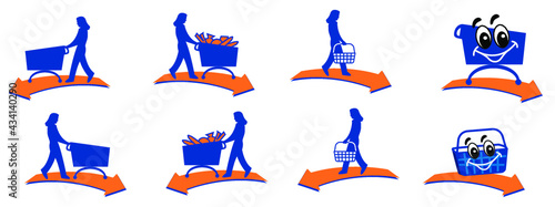 pictos chariot de supermarché