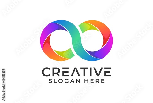 Free Download logo invinity modern gradient color. - GFXLoad