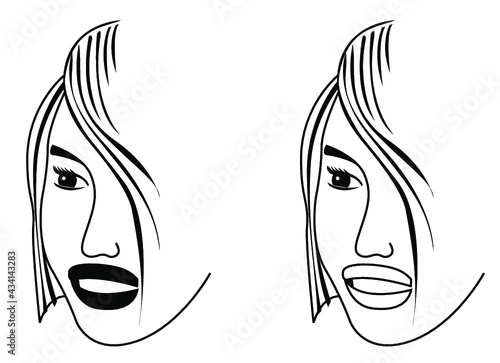 tête coiffure