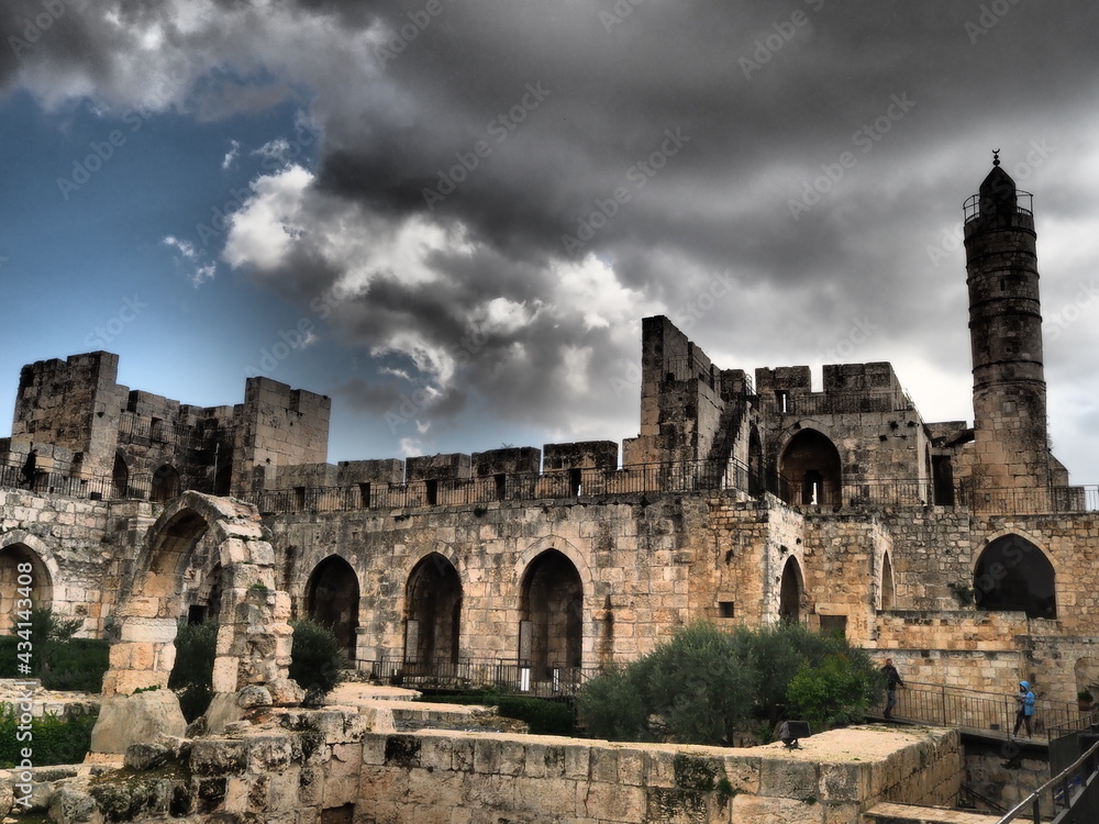 Vue des remparts de Jérusalem