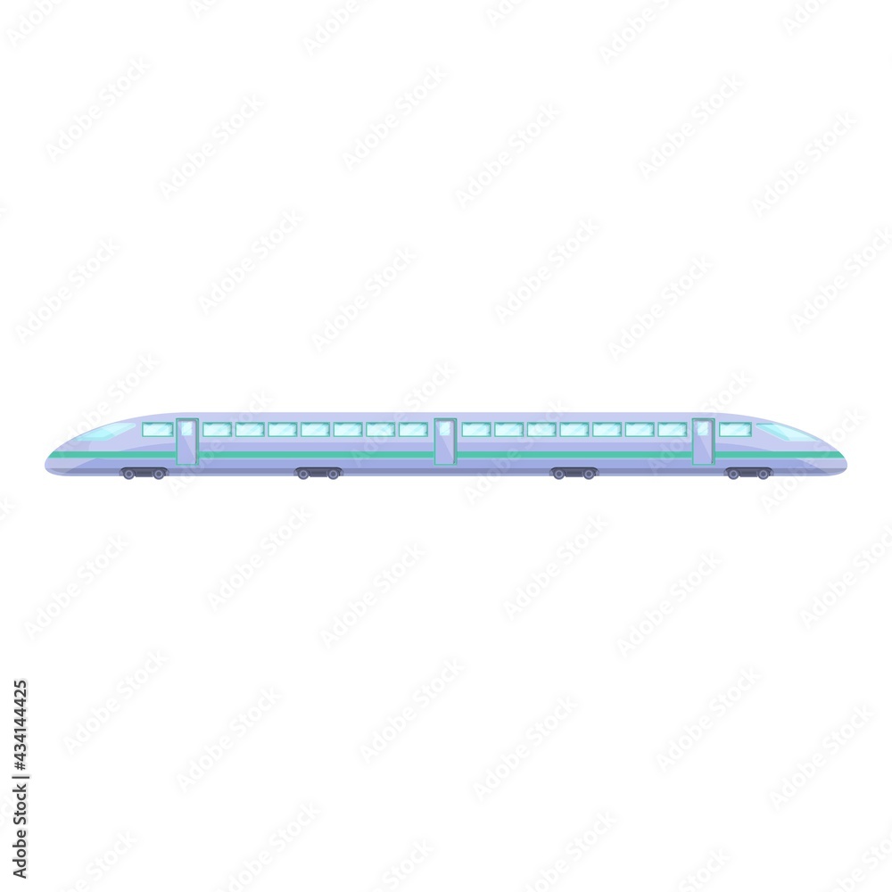 Fast express train icon. Cartoon of Fast express train vector icon for web design isolated on white background Fast express train icon. Cartoon of Fast express train vector icon for web design isolated on white background