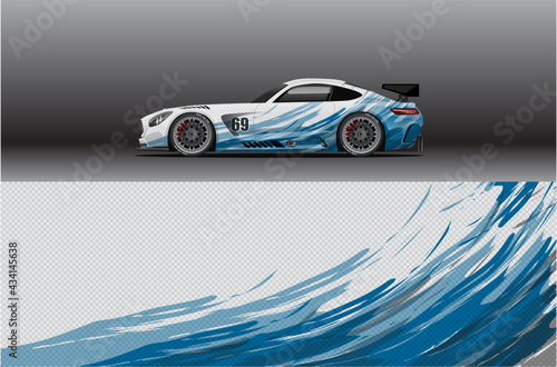 Car wrap decal designs. Abstract racing and sport background for racing livery or daily use car vinyl sticker	