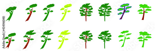 silhouette logo arbre