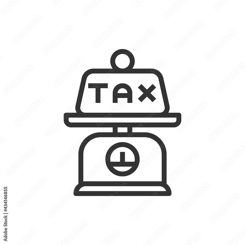 Weight icon line vector illustration Weight icon line vector illustration