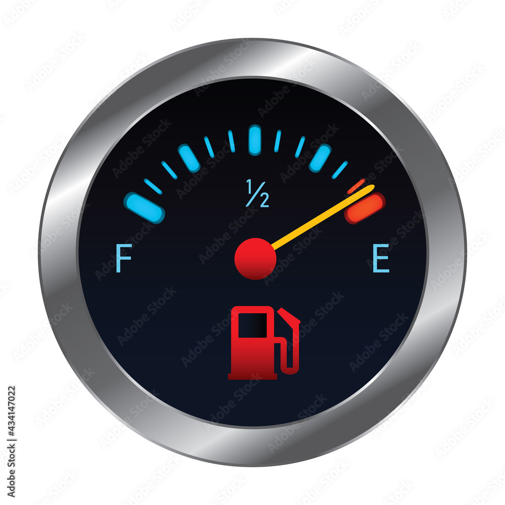 Empty Gas Tank Dashboard