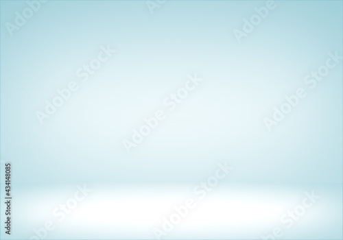 Abstract light blue white gradient studio room background.displays for present product.