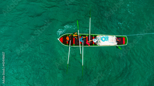 Canoe Boat handmade Fishing Fish Beach Traditional Landscape Sunrise Nature Peaceful Tainha Florianopolis Brazil