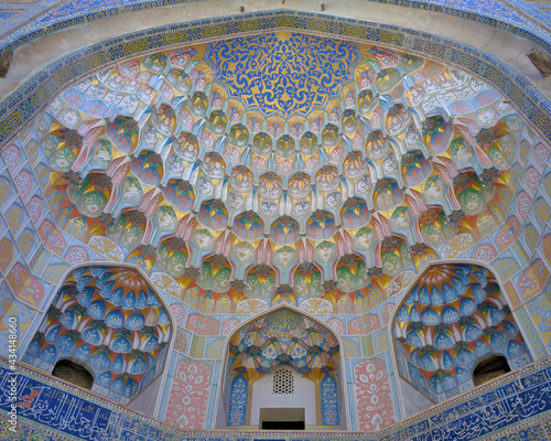 Abdulaziz-Khan Madrasah (Madrasa), educational institution in Khodja Nurobobod St, Bukhara, Oezbekistan (Coordinates 39°46'35.04"N64°25'2.328"E)
