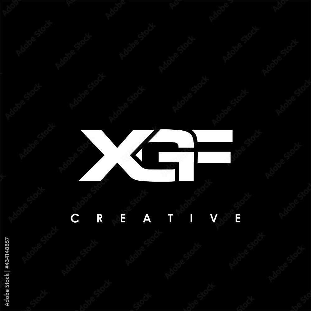Obraz premium XGF Letter Initial Logo Design Template Vector Illustration