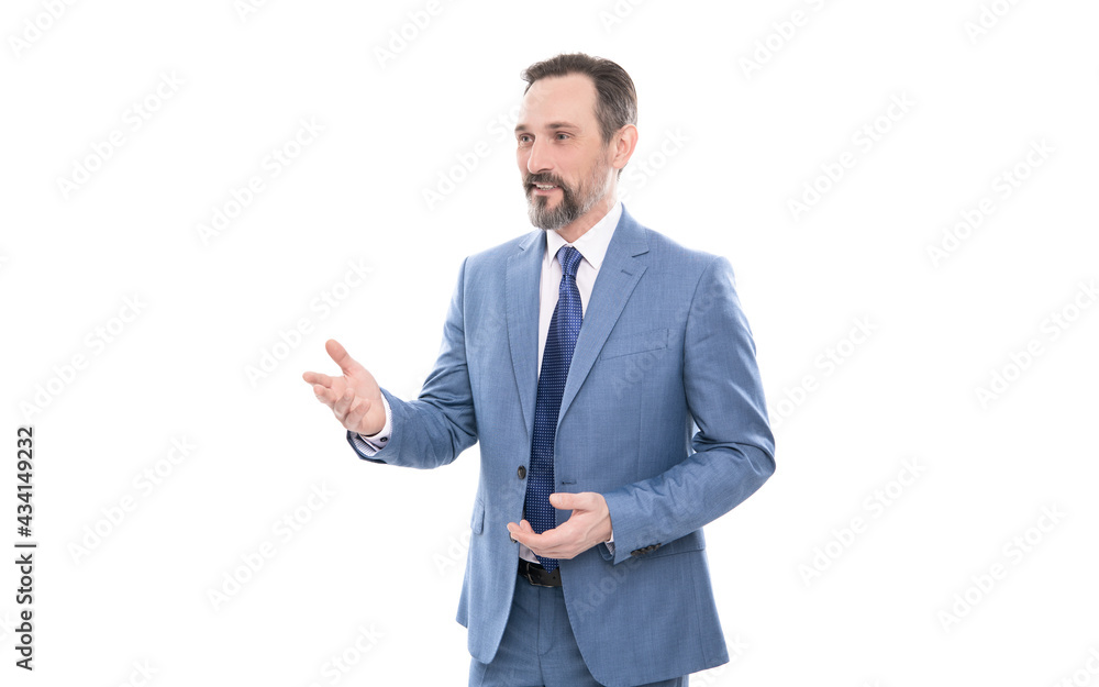 business communication. successful man in businesslike suit. entrepreneur is speaking. business communication. successful man in businesslike suit. entrepreneur is speaking.