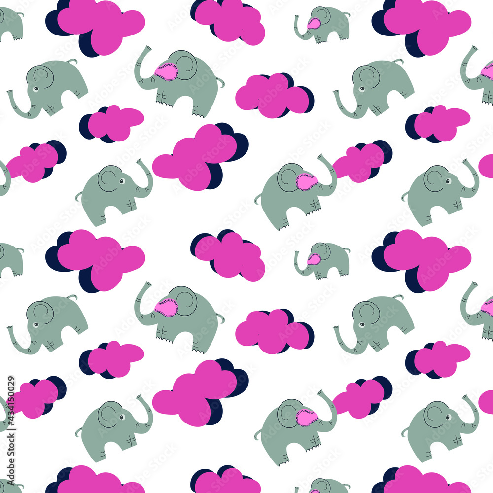 seamless pattern with clouds seamless pattern with clouds