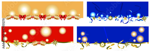 bannière décoration de noël