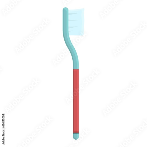 Toothbrush teeth whitening icon. Cartoon of Toothbrush teeth whitening vector icon for web design isolated on white background