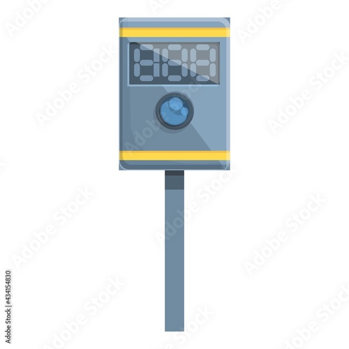 Speed radar accident icon. Cartoon of Speed radar accident vector icon for web design isolated on white background