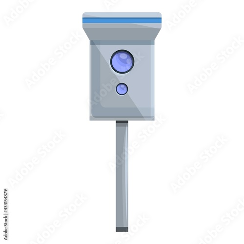 Speed radar area icon. Cartoon of Speed radar area vector icon for web design isolated on white background