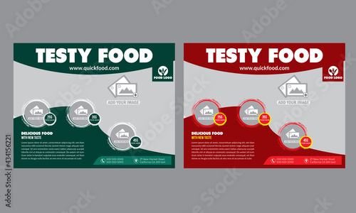 Fast food flyer template