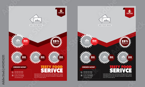 Fast food flyer template