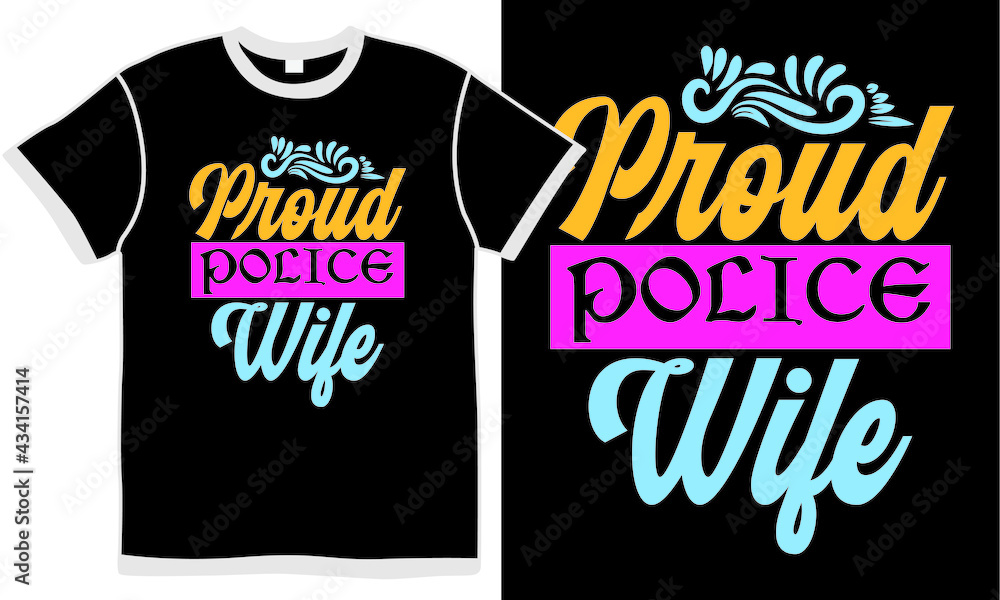 Obraz premium proud police wife, army wife quotes images, wife lover, proud wife gift idea