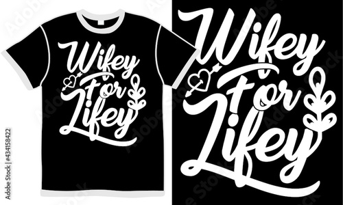 wifey for lifey vintage lettering design concept, wifey design 