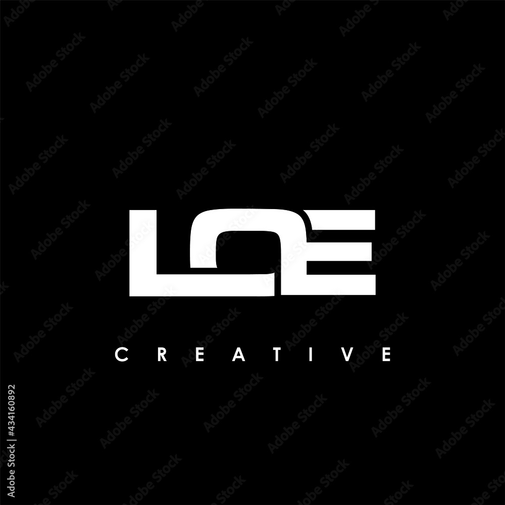 LOE Letter Initial Logo Design Template Vector Illustration LOE Letter Initial Logo Design Template Vector Illustration